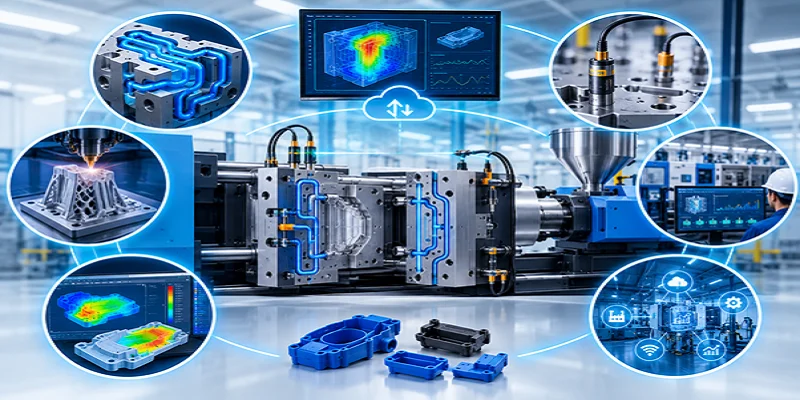 Smart Mold Technologies: Digital Twins, Conformal Cooling, and Industry 4.0 in Injection Molding