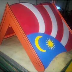 OEM HDPE Malaysia Flag Roof Design